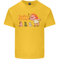 Daddys Princess Funny Unicorn Teddy Bear Mens Cotton T-Shirt Tee Top Yellow
