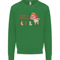 Daddys Princess Funny Unicorn Teddy Bear Mens Sweatshirt Jumper Irish Green