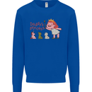Daddys Princess Funny Unicorn Teddy Bear Mens Sweatshirt Jumper Royal Blue