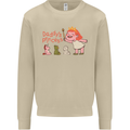 Daddys Princess Funny Unicorn Teddy Bear Mens Sweatshirt Jumper Sand
