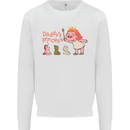 Daddys Princess Funny Unicorn Teddy Bear Mens Sweatshirt Jumper White