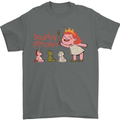 Daddys Princess Funny Unicorn Teddy Bear Mens T-Shirt 100% Cotton Charcoal