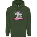 Dadicorn Funny Fathers Day Unicorn Childrens Kids Hoodie Forest Green
