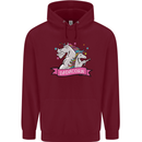 Dadicorn Funny Fathers Day Unicorn Childrens Kids Hoodie Maroon