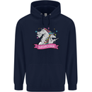 Dadicorn Funny Fathers Day Unicorn Childrens Kids Hoodie Navy Blue