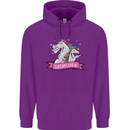 Dadicorn Funny Fathers Day Unicorn Childrens Kids Hoodie Purple