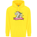 Dadicorn Funny Fathers Day Unicorn Childrens Kids Hoodie Yellow