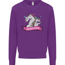 Dadicorn Funny Fathers Day Unicorn Kids Sweatshirt Jumper Purple