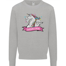 Dadicorn Funny Fathers Day Unicorn Kids Sweatshirt Jumper Sports Grey