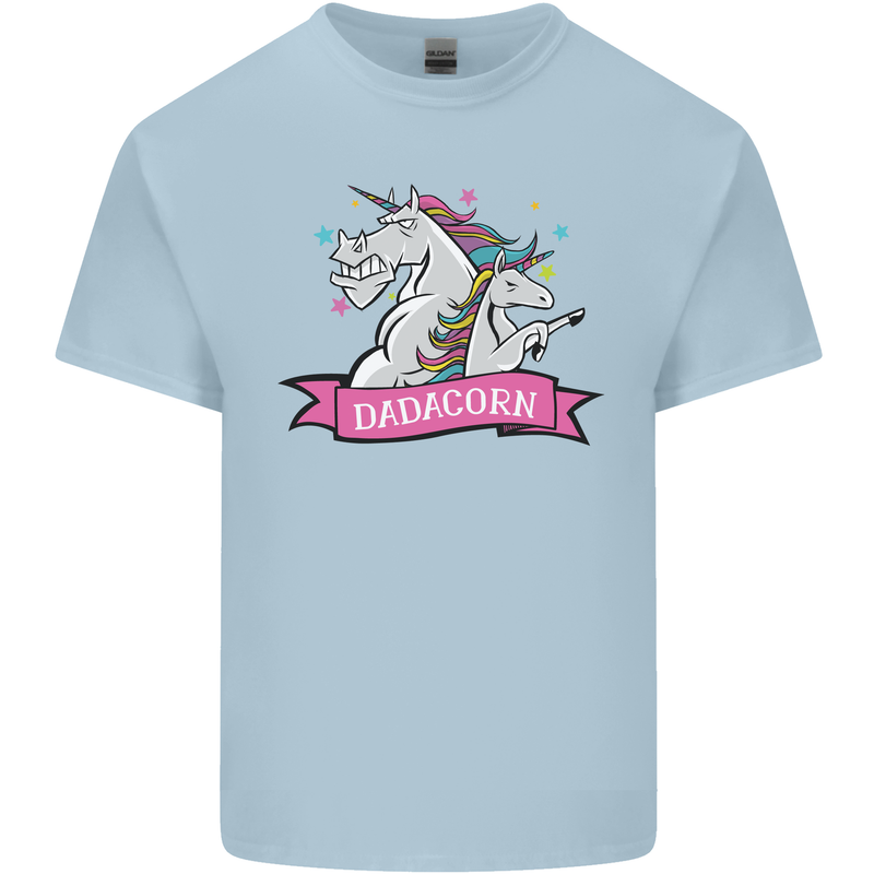 Dadicorn Funny Fathers Day Unicorn Kids T-Shirt Childrens Light Blue