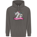 Dadicorn Funny Fathers Day Unicorn Mens 80% Cotton Hoodie Charcoal