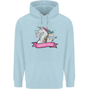 Dadicorn Funny Fathers Day Unicorn Mens 80% Cotton Hoodie Light Blue