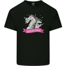 Dadicorn Funny Fathers Day Unicorn Mens Cotton T-Shirt Tee Top Black