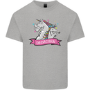 Dadicorn Funny Fathers Day Unicorn Mens Cotton T-Shirt Tee Top Sports Grey
