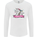 Dadicorn Funny Fathers Day Unicorn Mens Long Sleeve T-Shirt White