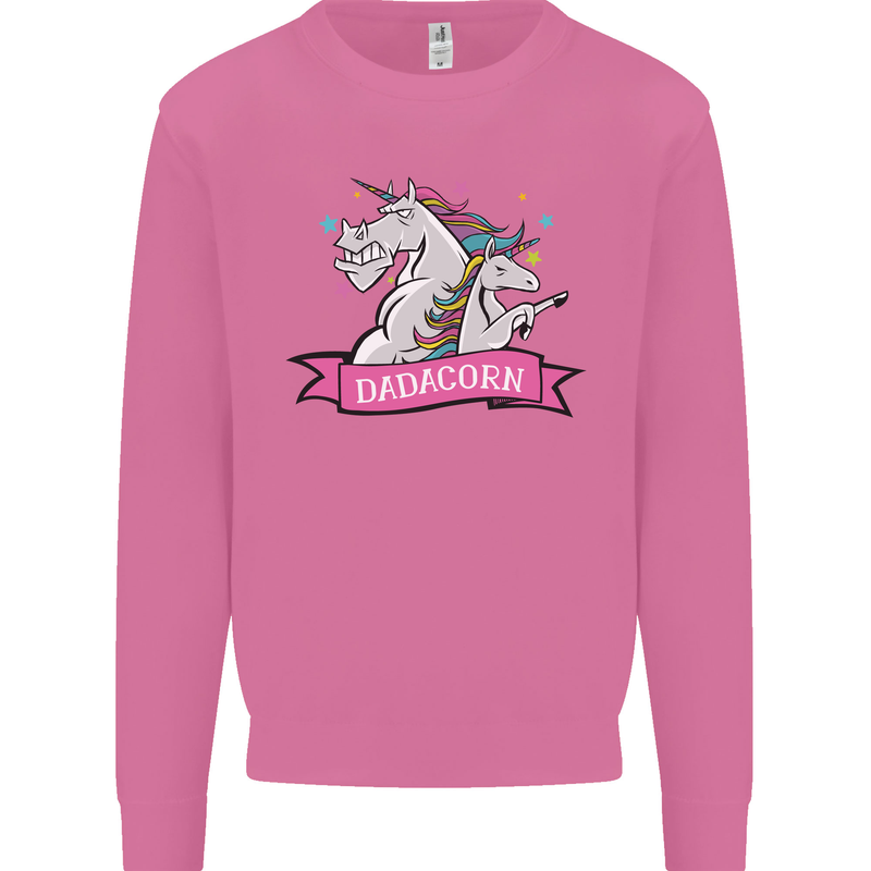 Dadicorn Funny Fathers Day Unicorn Mens Sweatshirt Jumper Azalea