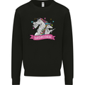 Dadicorn Funny Fathers Day Unicorn Mens Sweatshirt Jumper Black