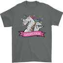 Dadicorn Funny Fathers Day Unicorn Mens T-Shirt 100% Cotton Charcoal