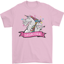 Dadicorn Funny Fathers Day Unicorn Mens T-Shirt 100% Cotton Light Pink