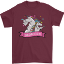 Dadicorn Funny Fathers Day Unicorn Mens T-Shirt 100% Cotton Maroon