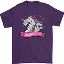 Dadicorn Funny Fathers Day Unicorn Mens T-Shirt 100% Cotton Purple