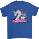 Dadicorn Funny Fathers Day Unicorn Mens T-Shirt 100% Cotton Royal Blue