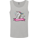 Dadicorn Funny Fathers Day Unicorn Mens Vest Tank Top Sports Grey