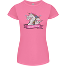 Dadicorn Funny Fathers Day Unicorn Womens Petite Cut T-Shirt Azalea