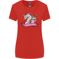 Dadicorn Funny Fathers Day Unicorn Womens Wider Cut T-Shirt Red
