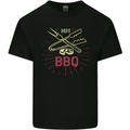Dads BBQ Fathers Day Grill Mens Cotton T-Shirt Tee Top Black
