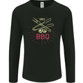 Dads BBQ Fathers Day Grill Mens Long Sleeve T-Shirt Black