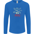 Dads BBQ Fathers Day Grill Mens Long Sleeve T-Shirt Royal Blue