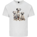 Dalmatian Family Dog Mens Cotton T-Shirt Tee Top White