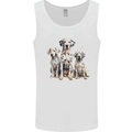 Dalmatian Family Dog Mens Vest Tank Top White