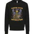 Dancing Easter Day Skeletons Skulls Kids Sweatshirt Jumper Black