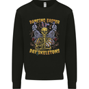 Dancing Easter Day Skeletons Skulls Kids Sweatshirt Jumper Black