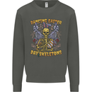 Dancing Easter Day Skeletons Skulls Kids Sweatshirt Jumper Storm Grey