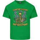Dancing Easter Day Skeletons Skulls Kids T-Shirt Childrens Irish Green