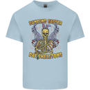 Dancing Easter Day Skeletons Skulls Kids T-Shirt Childrens Light Blue