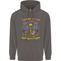 Dancing Easter Day Skeletons Skulls Mens 80% Cotton Hoodie Charcoal