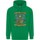 Dancing Easter Day Skeletons Skulls Mens 80% Cotton Hoodie Irish Green