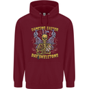 Dancing Easter Day Skeletons Skulls Mens 80% Cotton Hoodie Maroon