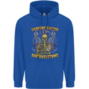 Dancing Easter Day Skeletons Skulls Mens 80% Cotton Hoodie Royal Blue