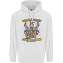 Dancing Easter Day Skeletons Skulls Mens 80% Cotton Hoodie White