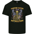 Dancing Easter Day Skeletons Skulls Mens Cotton T-Shirt Tee Top Black