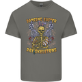 Dancing Easter Day Skeletons Skulls Mens Cotton T-Shirt Tee Top Charcoal