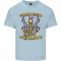 Dancing Easter Day Skeletons Skulls Mens Cotton T-Shirt Tee Top Light Blue