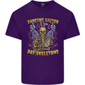 Dancing Easter Day Skeletons Skulls Mens Cotton T-Shirt Tee Top Purple