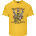 Dancing Easter Day Skeletons Skulls Mens Cotton T-Shirt Tee Top Yellow