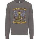 Dancing Easter Day Skeletons Skulls Mens Sweatshirt Jumper Charcoal
